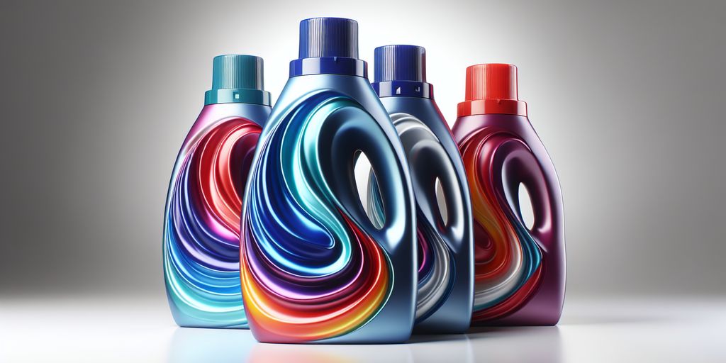 colorful laundry detergent